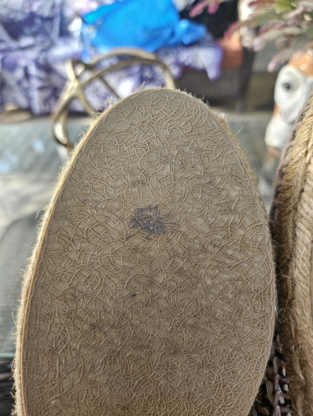 Saint Laurent Leopard Abstract Animal Print Canvas espadrilles Size 39 Italy - Picture 9 of 13